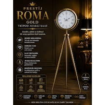 Prestige Roma Gold Tripod Ayaklı Saat
