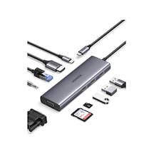 Ugreen 10'u 1 Arada Usb-c Hub - 4k Hdmı, Ethernet, Pd, Kart Okuyucu 15601
