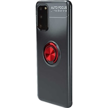 Galaxy S20 Yüzüklü Standlı Manyetik Kamera Korumalı Kılıf