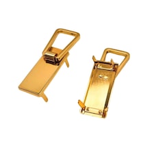 Angel Çanta Aksesuar Light Gold Renk Dikdörtgen Model Kulpluk 2 Adet