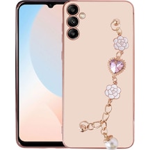 Ardemix Galaxy Uyumlu A34 Kılıf El Tutamaçlı Kamera Korumalı Taka Silikon Kapak - Pembe Pembe