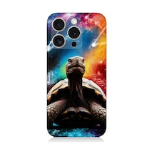 Apple Uyumlu iPhone 16 Pro Max Renkli Kaplumbağa Desenli Silikon Kılıf Çok Renkli