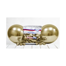 12 Inç Standart Boy Krom Balon 10 Adet Gold A
