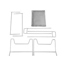 Jokmae Paslanmaz Çelik Kamp Izgarası, Taşınabilir Taşıma Çantalı, Ağsız, Kauçuk Kaplı, Piknik Ve Kamp İçin Çok Renkli Çok Renkli