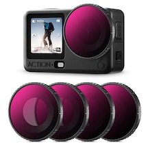 K&f Concept Djı Osmo Action 6 Uyumlu Filtre Seti /nd8/pl Nd16/pl Nd32/pl Nd64/pl Vidalı