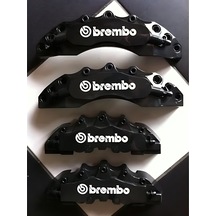 Her Araca Uyumlu Brembo Kaliper Kapağı Siyah Renk 4'lü Set