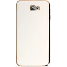 Newface Samsung Galaxy J7 Prime Kılıf Volet Silikon - Beyaz