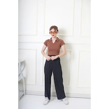 Sierna Kadın Kışlık Kalın Fitilli Kaşkorse Pijama Altı Eşofman Altı Cepsiz Siyah Srn-004229