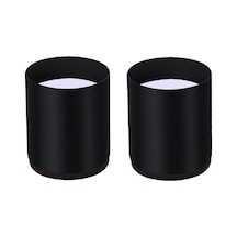 Sones 2 Adet/takım Mobilya Karbon Çelik Sarmal Yükseltici Ayak Pedi, Stil: Yuvarlak 6x5cm Siyah