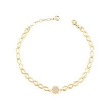 Debora Jewelry 14 Ayar Altın Sonsuzluk Taşlı Bileklik