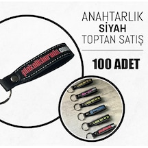 Anahtarlık,firmaya Özel Siyah,100 Adet Promosyon,plakalıkhane