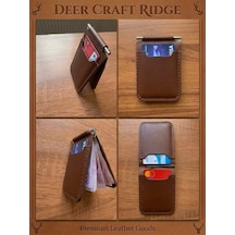 Deercraft Ridge Hakiki Deri Cüzdan Açık Kahverengi - Taba