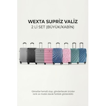 Valiz - Büyük Boy Ve Kabin Boy 2'li Set - Karışık Renk Ve Model Çok Renkli