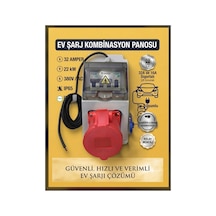 Hes Kablolu 5x6 Ttr Bakır 45-metre Araç Şarjı Uyumlu 5-32a Trifaze Kombinasyon Panosu Kablolu-sigortalı- Prizli Ve Montajlı - 921487433