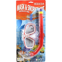 Maske Şnorkel Set Kırmızı