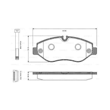 Disk Balata Mercedes Sprinter, Vito, Vw Crafter Ön - Bosch
