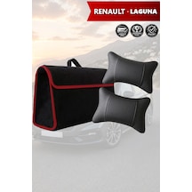 Renault Laguna Uyumlu Koltuk Yastığı Bagaj Çantası Siyah Renk Lüks Model