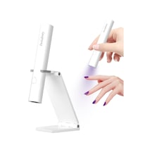 Jel Çiviler İçin Uv Işığı, Mini Uv Led Tırnak Lambası, El Standlı, Taşınabilir Tırnak Kurutucu, Şarj Edile