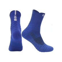 Mavi 2024 Erkek Havlu Alt Spor Kalın Çorap Koşu Çorap Orta Çorap Basketbol Büyük Boy Çorap