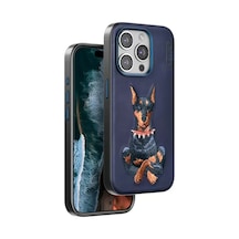 Venco Apple İphone 15 Pro Max Perma Desenli Kapak - Lacivert