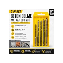 Senbang 5 Parça Cam Seramik Fayans Beton Mermer Delme Matkap Ucu Seti Altıgen Saplı Karbür Uçlu Profesyonel