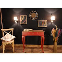 Wooding 80 Cm Çekmeceli Masif Kırmızı Naturel Dresuar (548586426) Kırmızı