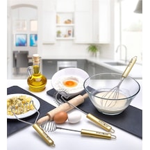 4 Lü Çırpıcı Set - Gold Altın