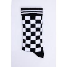 Tudors Unisex Çizgili Kolej Tenis Çorabı-28756 - Erkek Çok Renkli
