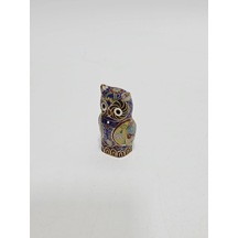 Antika Cloisonne Minyatür Baykuş 6,2x3,6cm 147