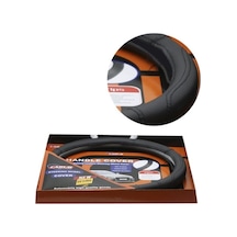 Carub Geçmeli Direksiyon Kılıfı 38 Cm Lüks Çantalı Siyah Universal