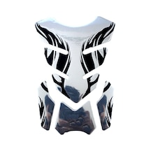 Gümüş Koruyucu Kapak Motosiklet Tankı Ped Koruyucu Alev Etiket 3d Tankpad Etiket Motosiklet Çıkartması