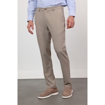 İmza Açık Bej Yan Cep Comfort Fit Esnek Chino Pantolon 1003260171