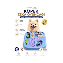Tineke Paw Pro Köpek Zeka Oyuncağı Ödül Mamalı İnteraktif Puzzle Aktivite Ve Eğitim Oyuncağı Mavi