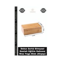 Delux Serisi Bireysel Destek Eğitim Rebuwo Woo Yoga Blok Ahşap Diğer