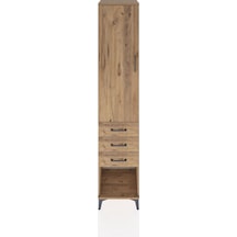 Hyperion Dolap 2 Raflı 3 Çekmeceli Tek Kapaklı 44x44x221 Çam-çam Atlas Çam
