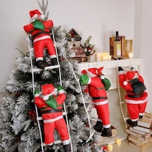 Novahub Noel Kolye Noel Baba Asılı Bebek Merdiveni Halat Tırmanma Yeni Yıl Ağacı Dekorasyon Noel Ağacı Asılı Dekorlar 60cm 1 Santa 60cm 1 Santa