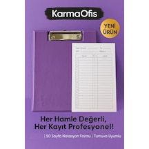 Satranç Notasyonlu Sekreterlik Seti 17x24 Cm 50 Sayfa Hamle Kayıt Formu Lila