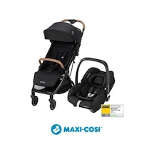 Maxi-Cosi Eva-Cabriofix I-Size Otomatik Katlanan Seyahat Sistem Kompakt Bebek Arabası Black
