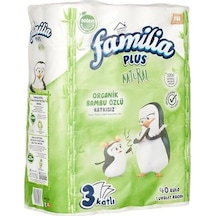 Familia Plus Natural 40'lı Paket Tuvalet Kağıdı 3 Paketi