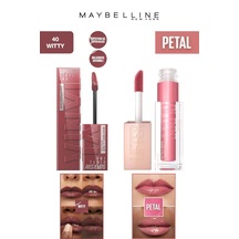 Maybelline New York Nemlendirici Lip Gloss Seti 40 Witty - 005 Petal