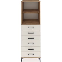 Kronos Dolap 2 Raflı 6 Çekmeceli 60x59x182 Çam-aytaşı Çam
