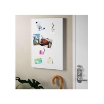 Dünya Magnet Mıknatıslı Pano Beyaz 50x32 Cm Dekoratif Metal Magnet Panosu Standart