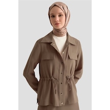 Armine Beli Büzgülü Takım 25yd9172 Vizon Vizon