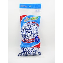 Elmop Pm04 Yedek Takozlu Vidalı Mop Paspas Püskül Ucu Pamuklu Mikrofiber İpli Mop Yedeği Başlığı
