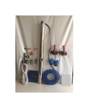 Impo Sk 415/28 10hp Krom Başlıklı 80 Mt Yassı Kablolu Ve 160 Mt Halatlı Çift Vanalı Akıtma Başlıklı Trifaze Takım Dalgıç Pompa