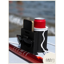 Paddle Board Sup Board Kano Termos Kutu İçecek Telefon Ve Gözlük Tutucu - Siyah
