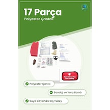 İlk Yardım Seti 17 Parça Polyester Çantalı Ev Araç Ve İş Yeri Sey