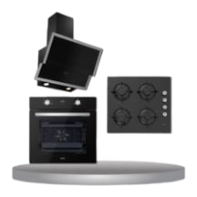 Esty AEF6603B02 -Touch ACO5700E6B05 - 3420 3 Lü Ankastre Siyah Set