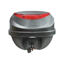 G32 Carbon Motorsiklet Arka Çanta 32 Lt Topcase Siyah - Gri