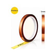 Kapton Yanmaz Bant Yüksek Isıya Dayanıklı Isı Bandı 2mm X 30 Metre